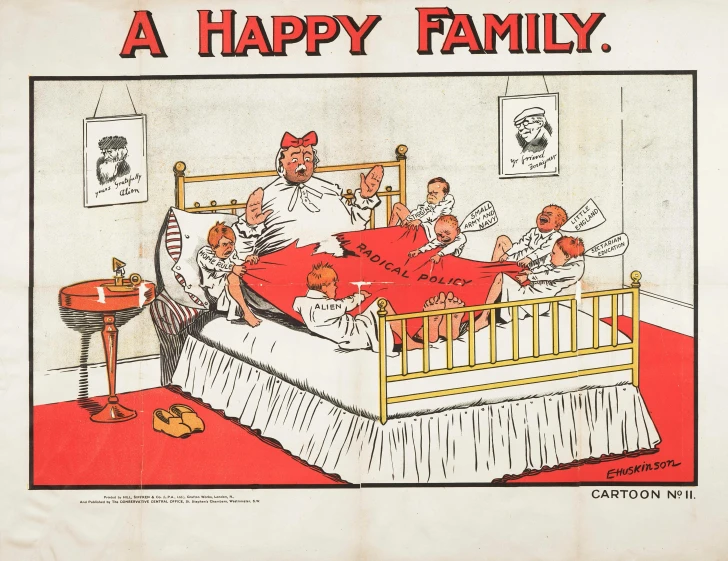this is a vintage ad for a bed and a baby