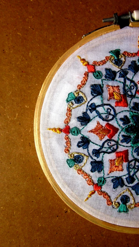 a picture of an embroidery work