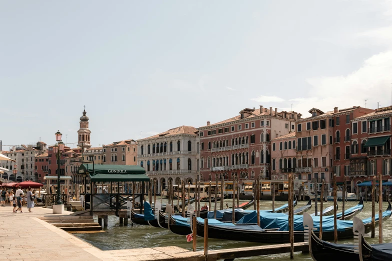 the view across the water of several canal side boats