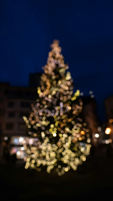 the light on this christmas tree shows it is coming down