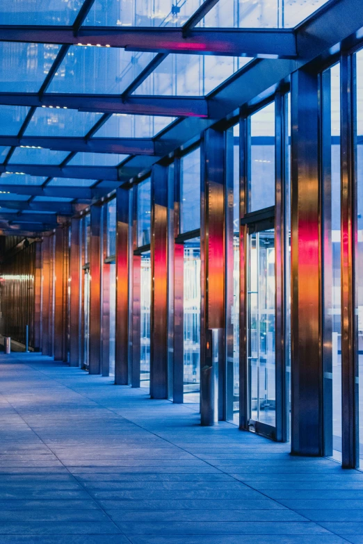 a large building filled with many tall buildings