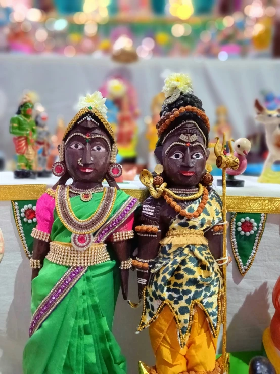 two dolls of the indian god gandapati
