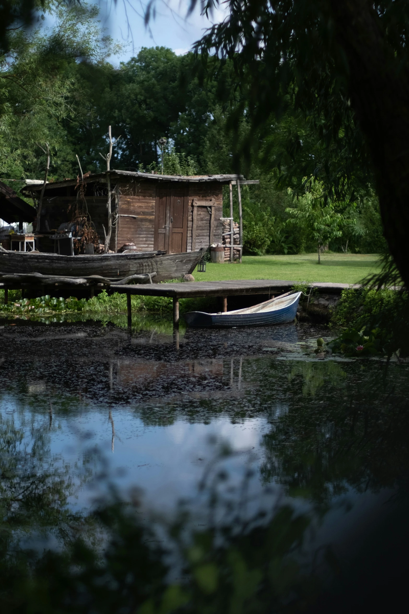 the water is almost calm for boats to use