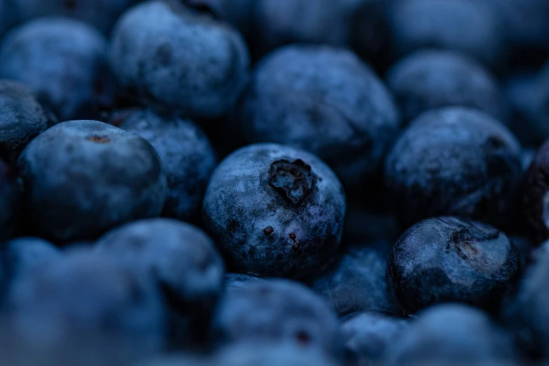 a lot of blueberries are in some blue berries