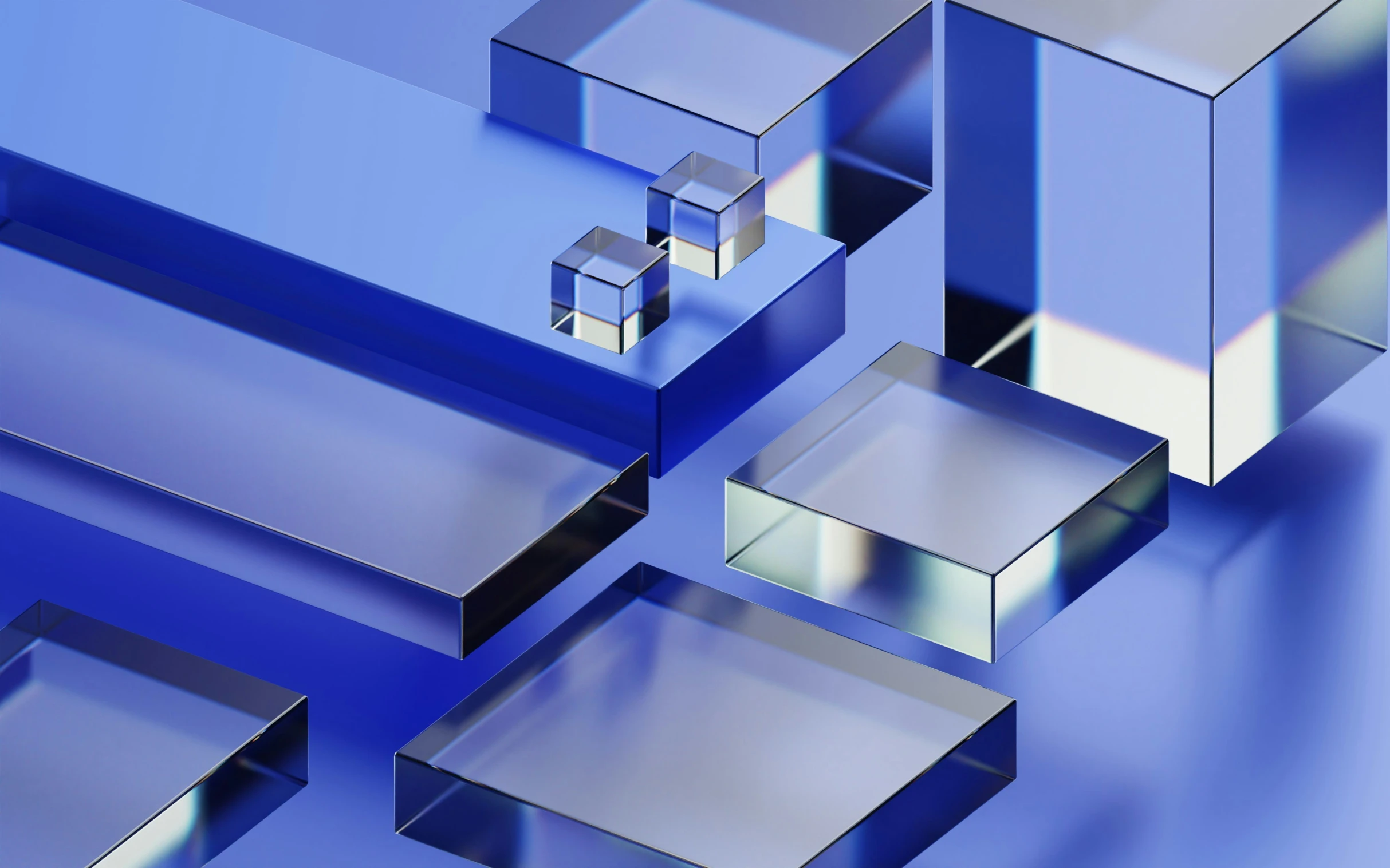 an abstract 3d image of squares and rectangles