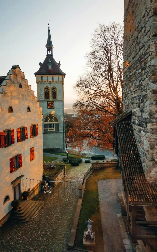 an image of the clock tower of the castle