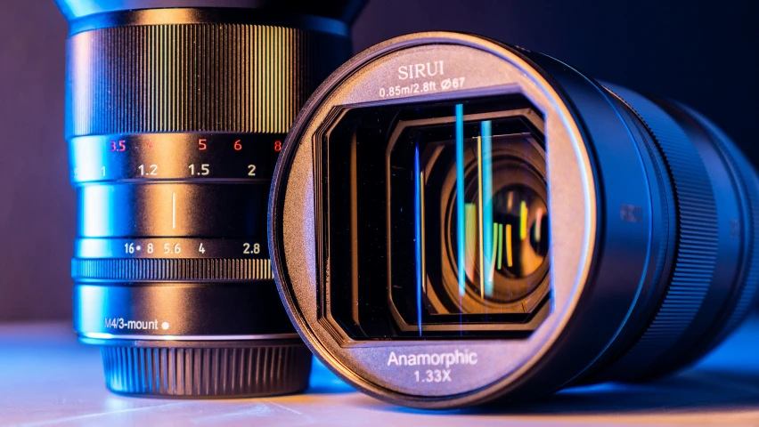an analog slr film camera with its lens attached to it
