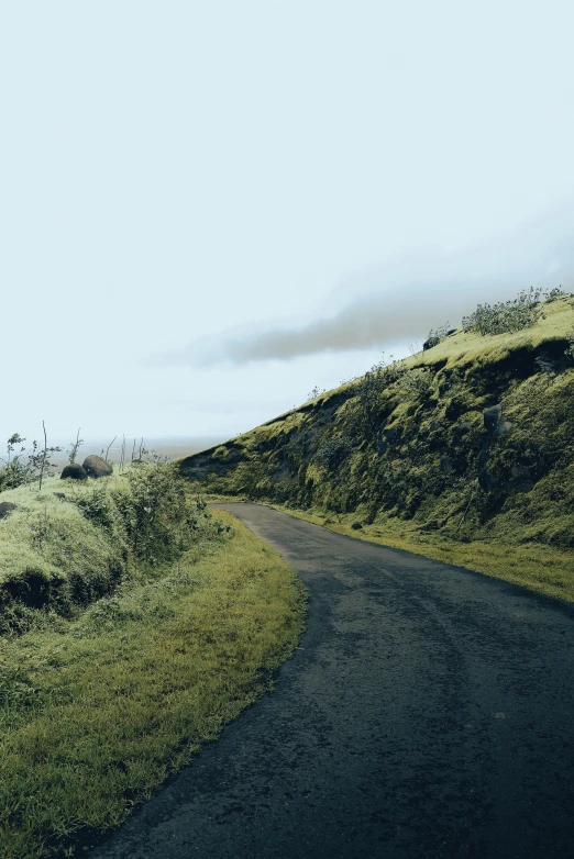 a road on the side of a hill