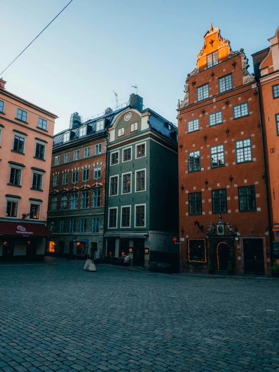 the building is decorated in many shapes and colors