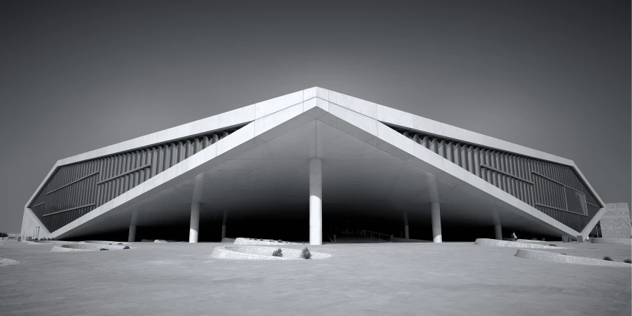 the architectural architecture of an indoor arena is shown