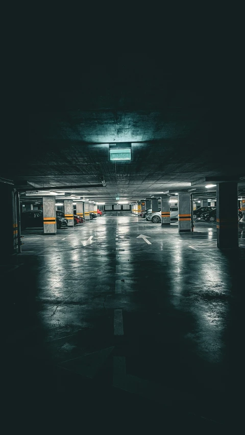 a picture of a large parking garage