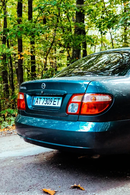 a car parked on the side of the road