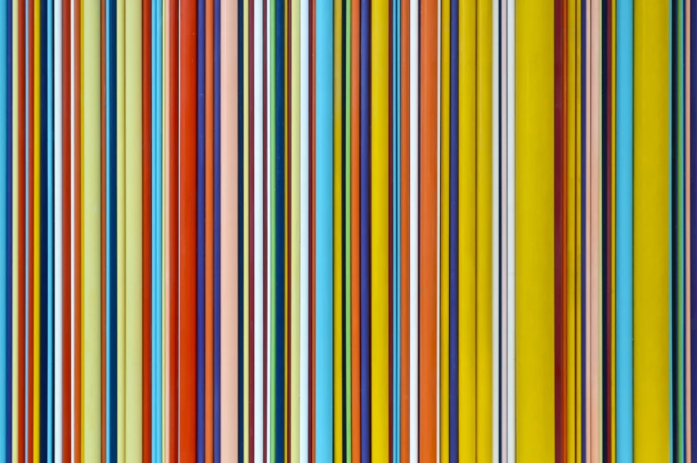 many different colored lines are shown in multiple rows