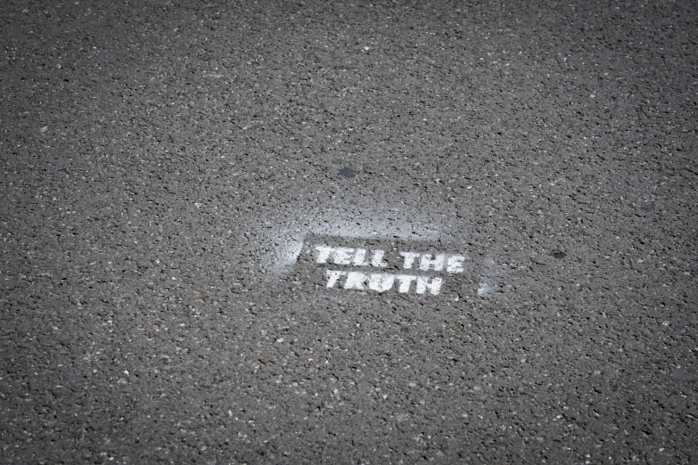 there is a sticker that says feed the truth