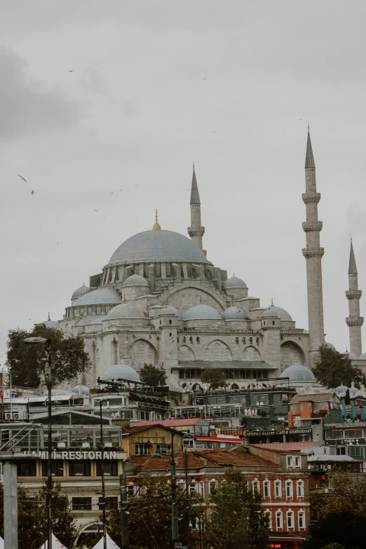 the view of a mosque from the hill