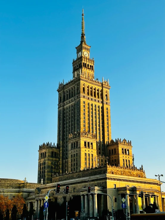 there is an old clock tower in the middle of this building