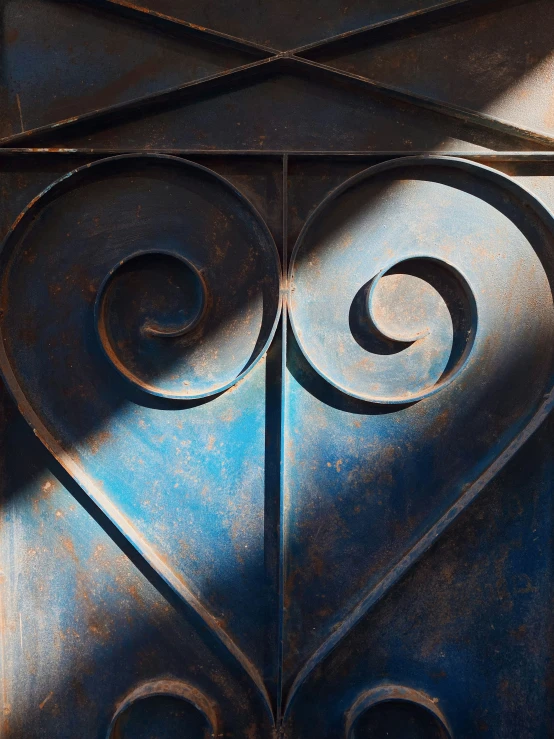 the old iron has geometric shapes that are well designed