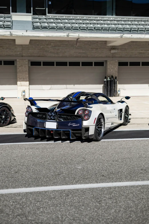 the car was left in the middle of an turn on the track