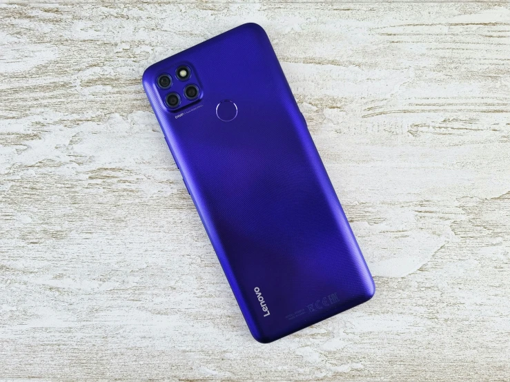 the back view of an ultra purple smartphone