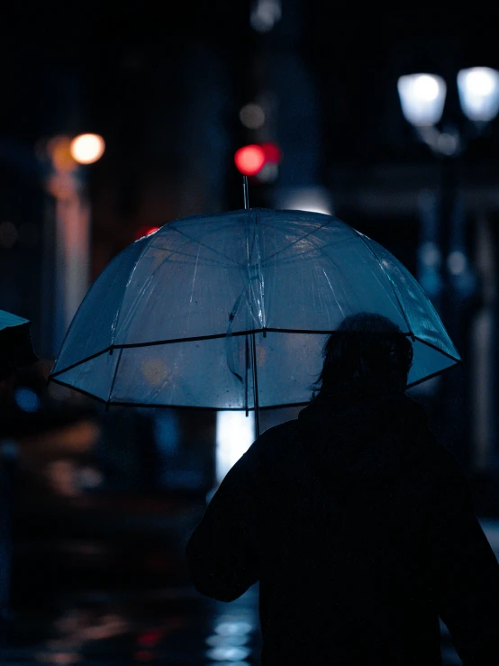 two people standing under an umbrella in the rain