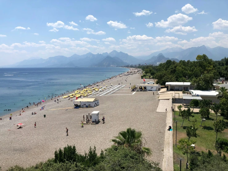 the people are enjoying their time on the beach