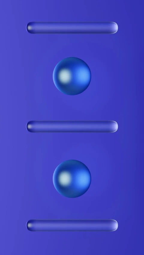 a computer generated picture shows four blue objects