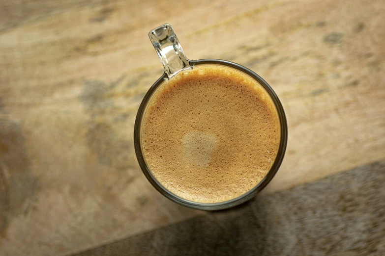 a close up s of a coffee latte