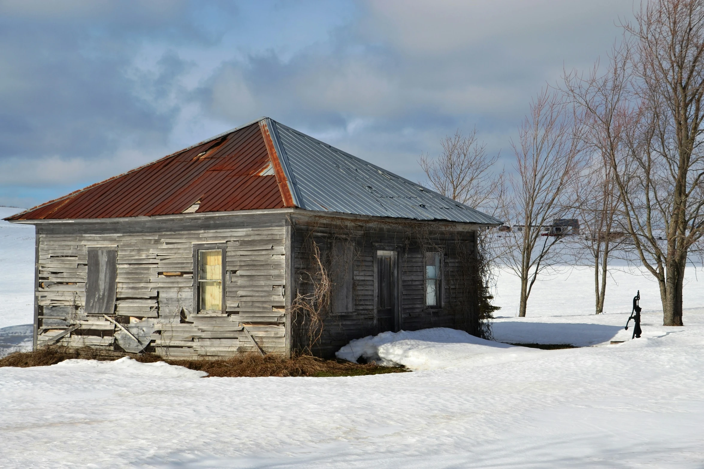 an old house in the middle of nowhere