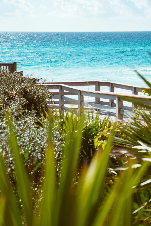 there is a bench overlooking the water from a pier