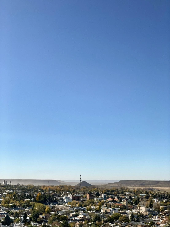 a view from the sky of a very pretty town