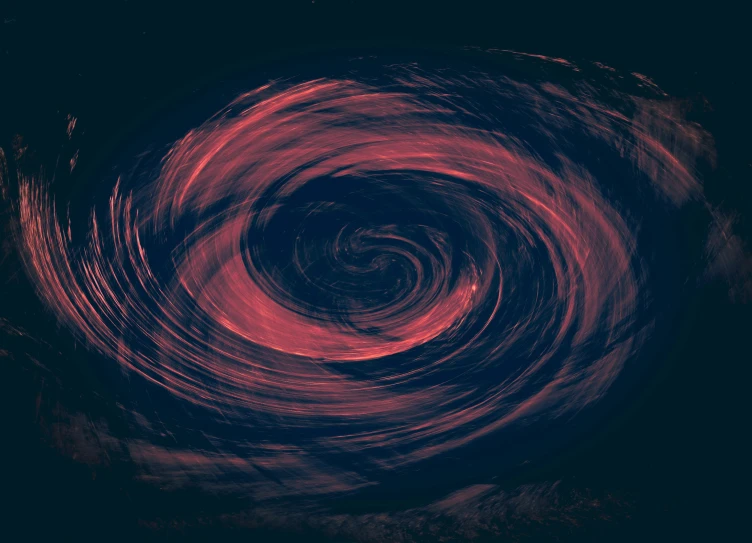 swirl pattern of red colors against dark blue background