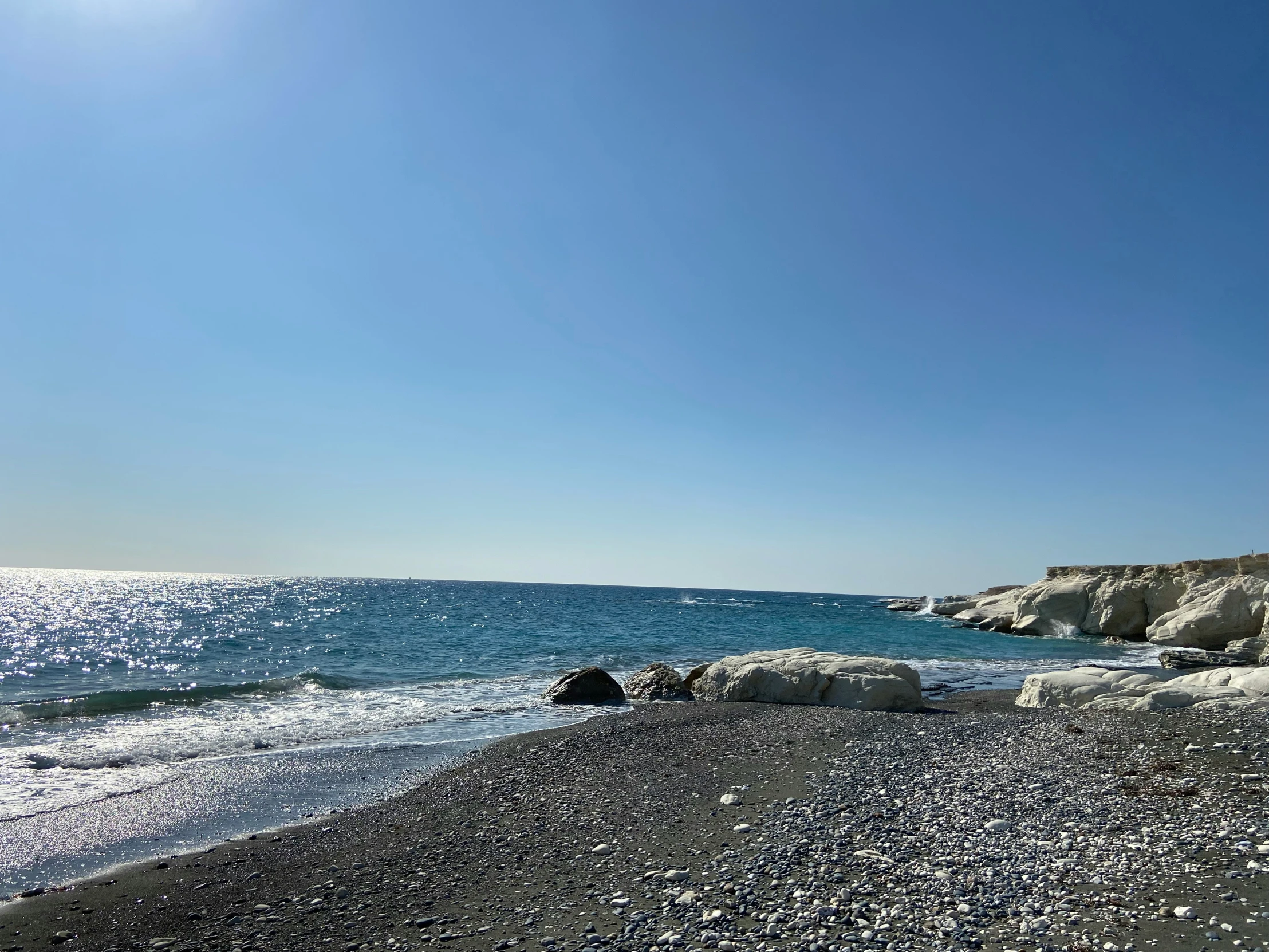 this beach has many clear blue water