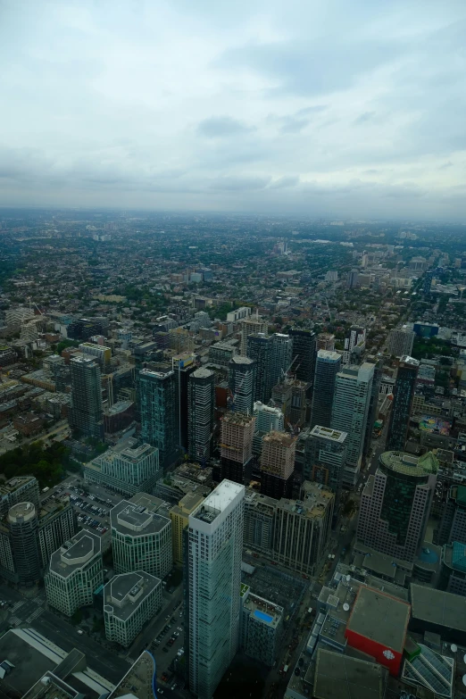 a very large city in the distance with some buildings