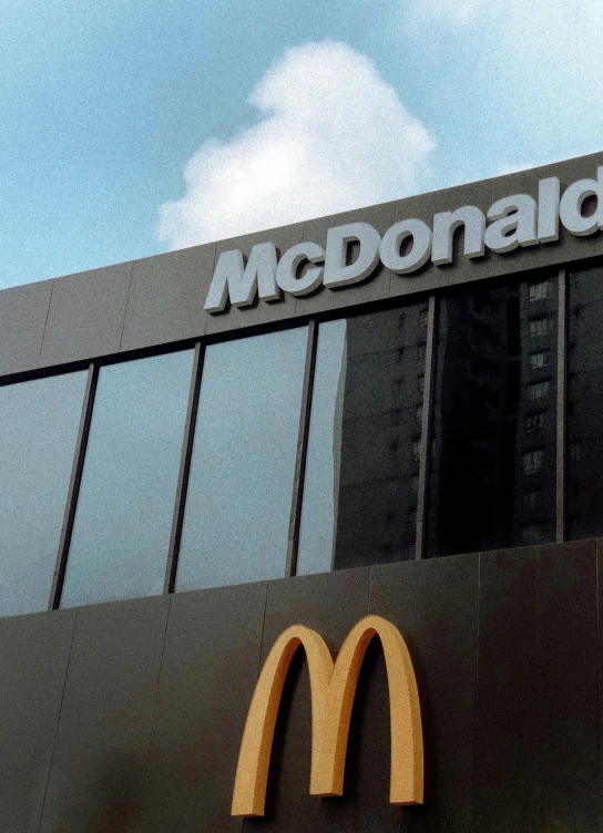 mcdonalds is located on top of a tall building