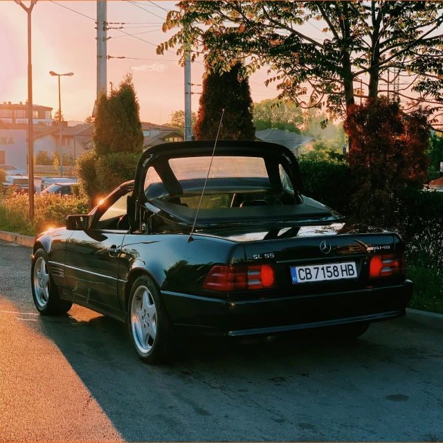 the back end of a bmw is shown