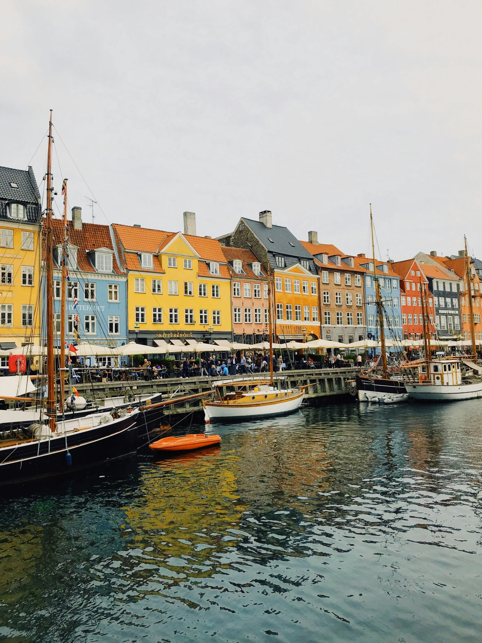 harbor and boats with buildings in the background