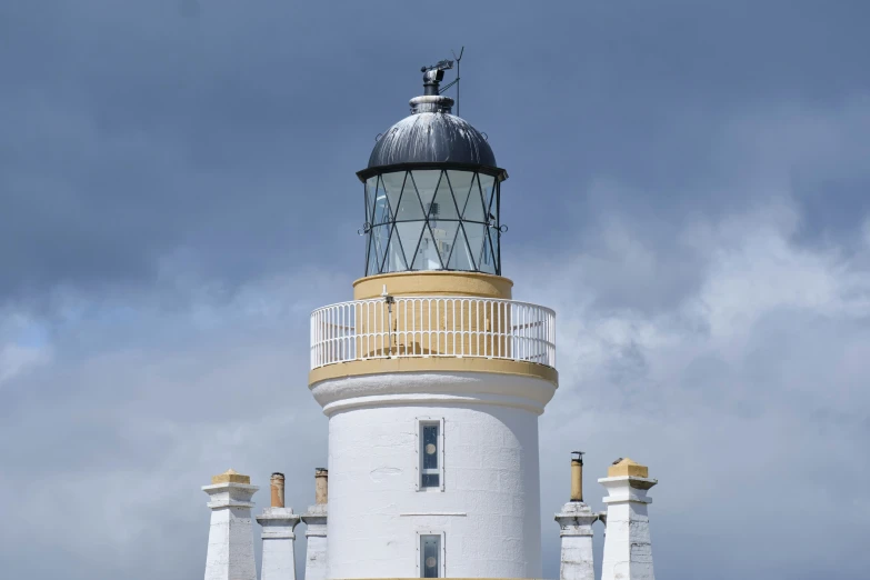 a view of the tower on top of the lighthouse