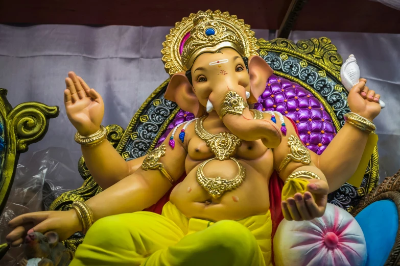 this is a statue of the god ganesh