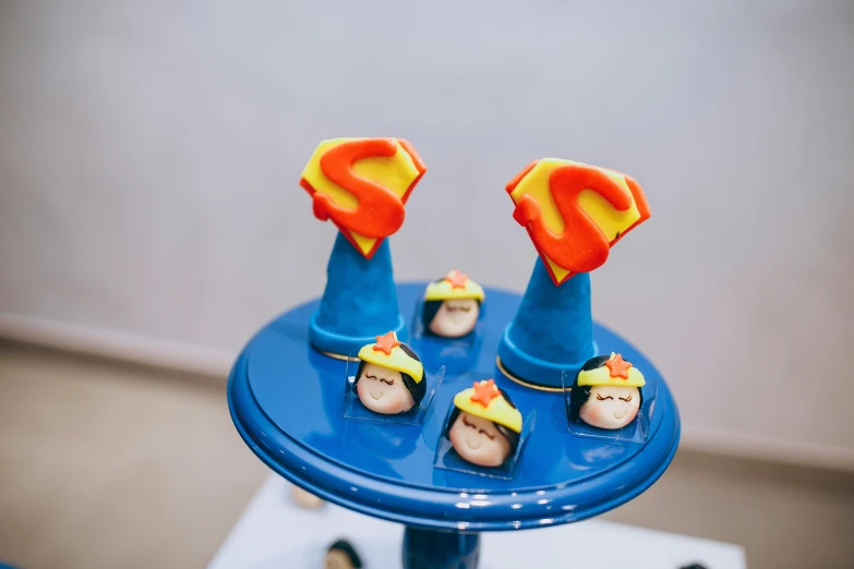 cupcakes on a plate on a table