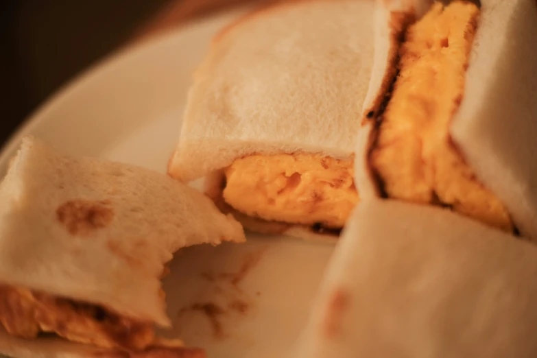 a piece of flat bread sitting on top of a white plate