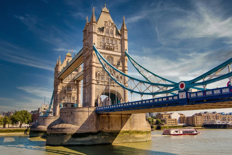 this is a view of a very large bridge