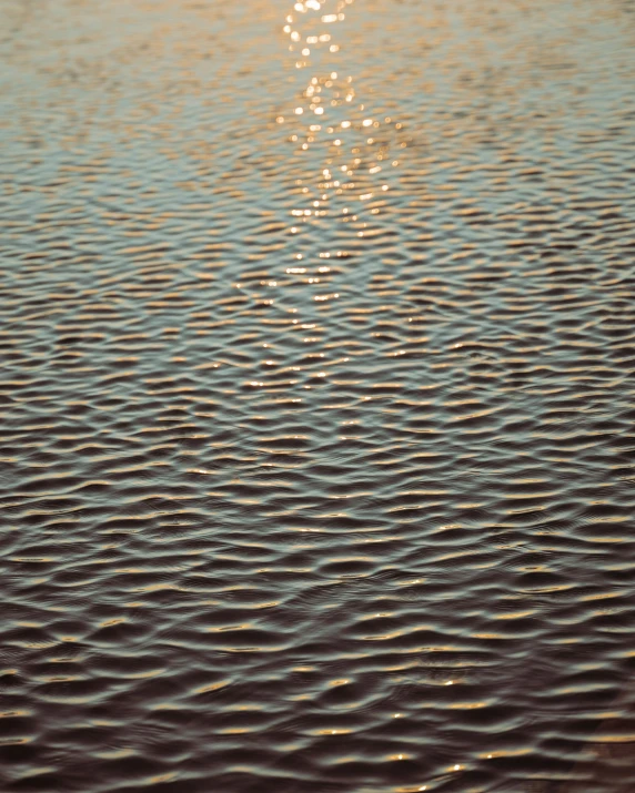 the sun shines on the water as it reflects off of the surface