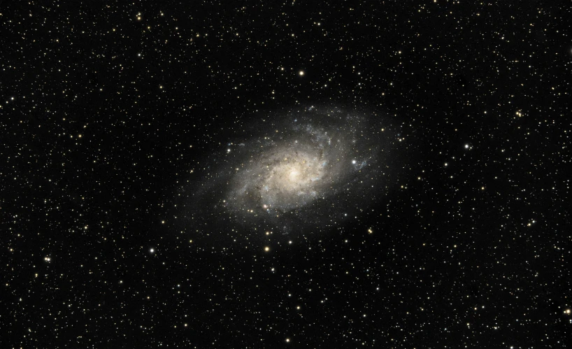 the large spiral galaxy in the sky with stars