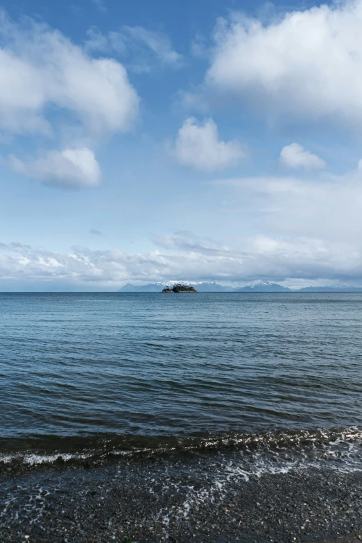 the water is almost calm for a walk