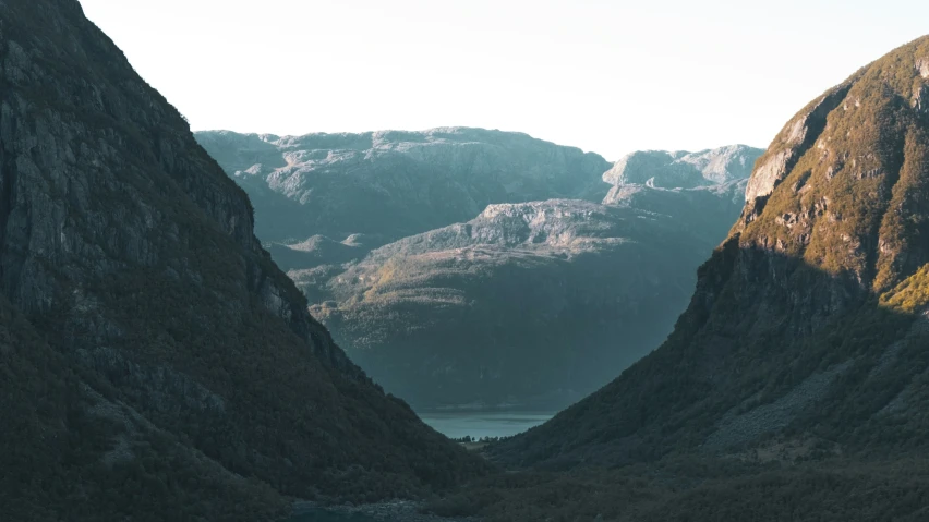 this is an open view of mountains with the sky