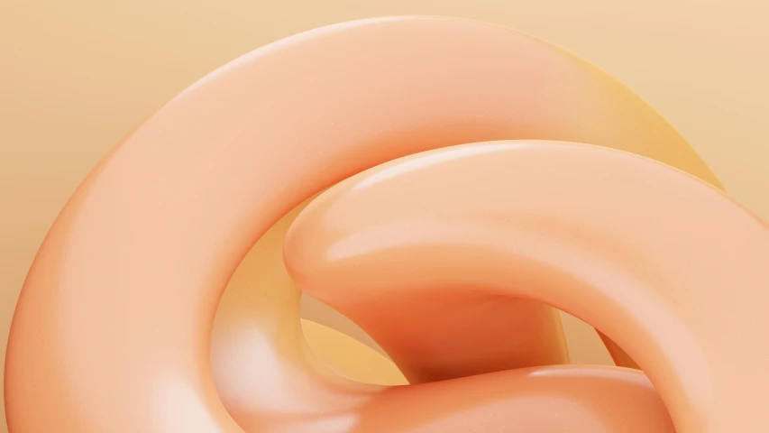 two large pastel ovals stand in a row