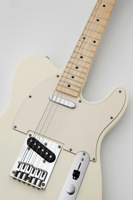 an electric guitar with white background