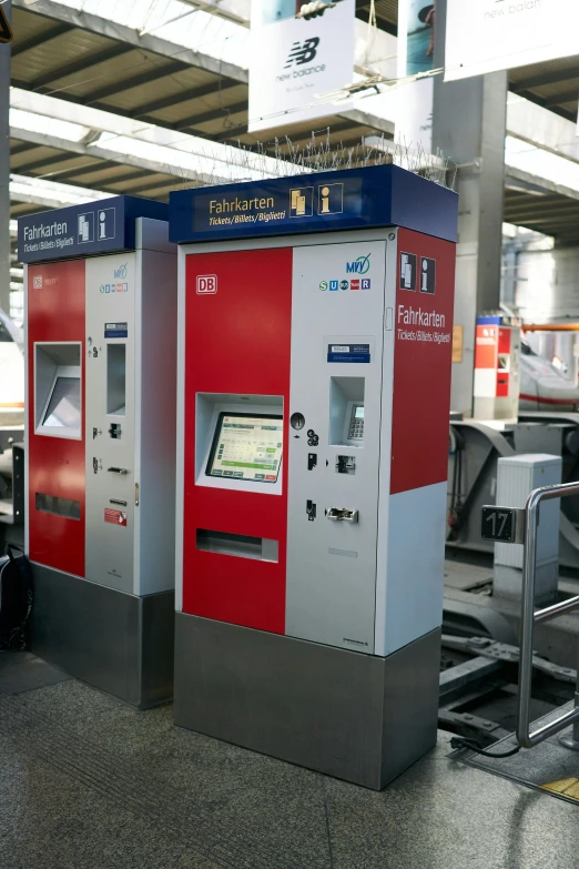 there is a ticket machine in the station