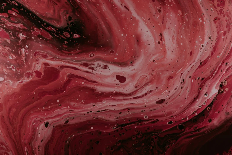 an image of red fluid painting