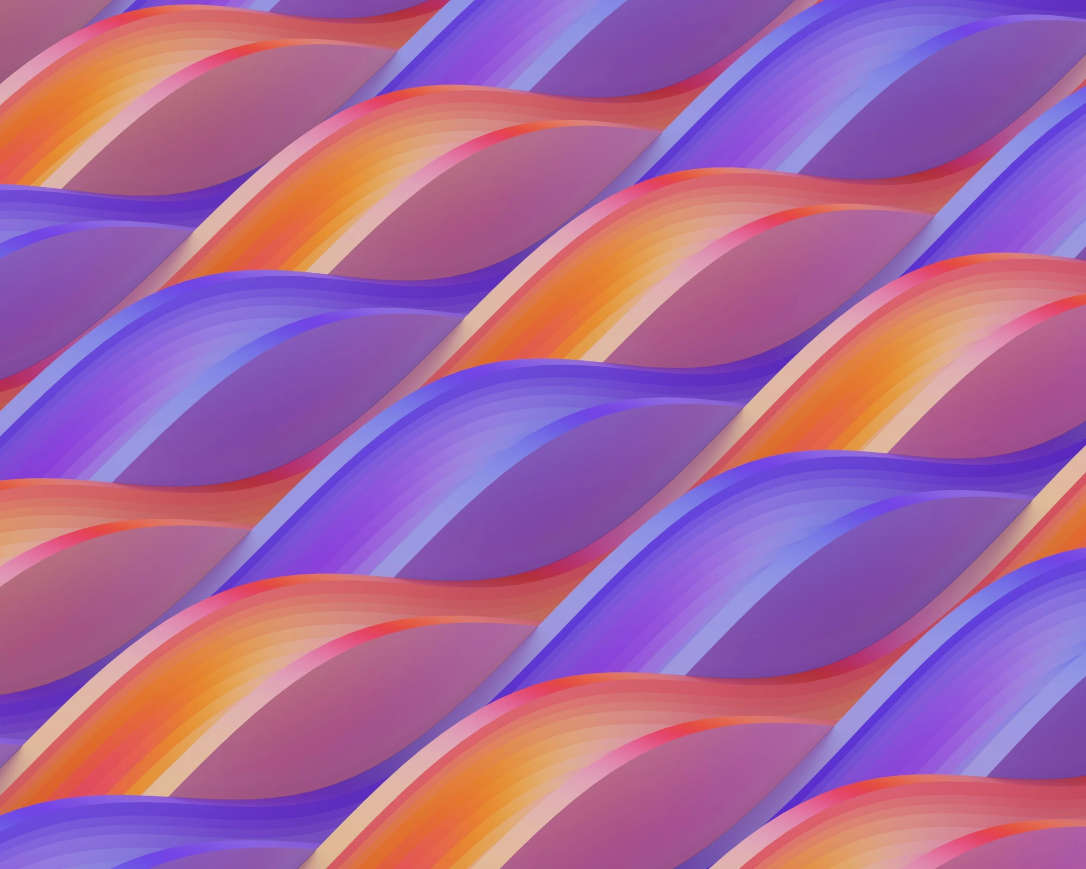 a computer generated abstract background with an orange and purple wave